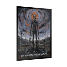 Load image into Gallery viewer, Horror Skeleton Art Poster – "Pain Is Inevitable, Suffering Is Optional" Rolled Wall Art
