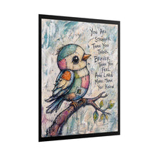 Load image into Gallery viewer, Inspirational Bird Poster — "You Are Stronger Than You Think" Rolled Art Print
