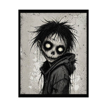 Load image into Gallery viewer, Horror Skull Boy Poster — Dark Gothic Rolled Art Print for Halloween Decor
