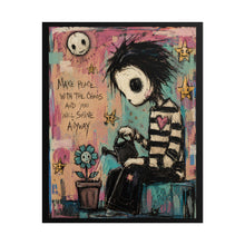 Load image into Gallery viewer, Make Peace With the Chaos and You Will Shine Anyway Rolled Poster — Gothic Inspirational Fantasy Wall Art
