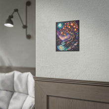 Load image into Gallery viewer, "Grow Wildly Burn Softly" Magical Tree Wall Art | Forest Stream Print
