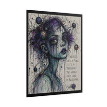 Load image into Gallery viewer, Rolled Poster — 'Weird Isn't a Flaw' Moody Surreal Portrait Art Print
