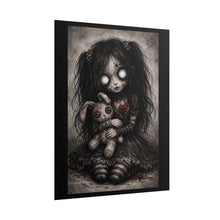 Load image into Gallery viewer, Rolled Poster — Gothic Creepy Doll Art Print (Dark Horror Wall Decor)
