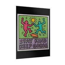 Load image into Gallery viewer, Stay Kind Keep Going Poster — Colorful Motivational Art Print
