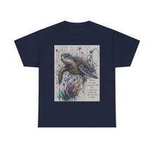 Load image into Gallery viewer, Sea Turtle Art Tee — Inspirational Ocean Wildlife Graphic Shirt
