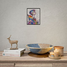 Load image into Gallery viewer, "Carrying Your Heart" Pride Art | Fine Line Sketch Anatomical Heart Poster

