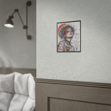 Load image into Gallery viewer, "Live Your Truth Anyway" Pride Wall Art | Rainbow Halo Sketch Poster
