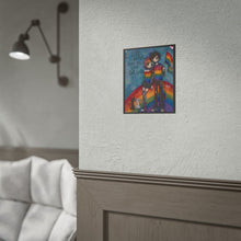 Load image into Gallery viewer, Emo Couple Rainbow Pride Art Print - "Life Is Better When You Love Out Loud"
