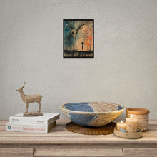 Load image into Gallery viewer, Surreal Deer Mask Art Poster — "People Only See What They Want to See" Rolled Wall Art
