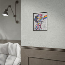 Load image into Gallery viewer, "Not Their Expectations" Pride Art | Fine Line Sketch Rainbow Beam Poster
