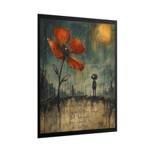 Load image into Gallery viewer, Rolled Poster – Inspirational Poppy Art Print with Quote: “People Can Change”
