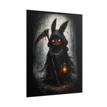 Load image into Gallery viewer, Dark Bunny Reaper Poster — Creepy Gothic Horror Wall Art
