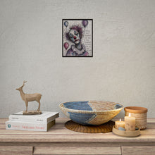 Load image into Gallery viewer, Melancholic Clown Art Poster – "People Don't Disappoint You Once" Rolled Wall Art
