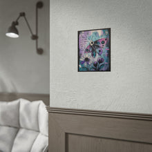 Load image into Gallery viewer, Butterfly &amp; Moon Art Poster — "I Fell in Love with Your Darkness" Rolled Wall Art
