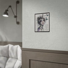Load image into Gallery viewer, Sad Girl Butterfly Art Poster with Quote — Inspirational Rolled Poster
