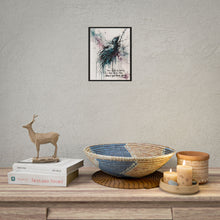 Load image into Gallery viewer, Motivational Raven Art Poster — "The Fight Is Heavy, But So Is The Reason You Keep Going"
