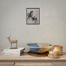 Load image into Gallery viewer, Hummingbird &amp; Flowers Rolled Poster — "Love Hurts" Inspirational Art Print
