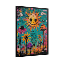 Load image into Gallery viewer, Grow Through What Tries to Bury You Let Your Weird Bloom Rolled Poster — Whimsical Surreal Garden Wall Art
