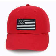 Load image into Gallery viewer, Newhattan 100% Cotton Baseball Caps Embroidered USA Flag
