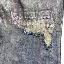 Load image into Gallery viewer, Fashion Nova Jeans Womens 0 Silver Metallic Distressed Punk Grunge Streetwear
