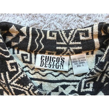 Load image into Gallery viewer, Chico's Design Sweater Jacket Womens 1 Large Aztec Button Down Bohemian Tribal

