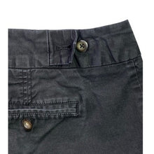 Load image into Gallery viewer, Gap Shorts Womens 14 Black Stretch Chino Adjustable Preppy Academia Travel
