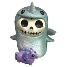 Load image into Gallery viewer, Furrybones Figurine Whally Skeleton Narwhal Collectible Decor Gothcore NIB
