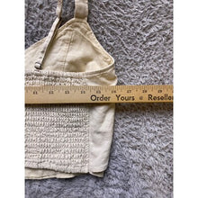 Load image into Gallery viewer, Abercrombie &amp; Fitch Crop Top Womens Large Smocked Back Adjustable Straps Linen

