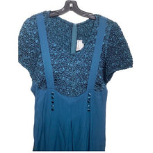 Load image into Gallery viewer, VTG Jeffrey &amp; Dara Jumpsuit Womens 16 Teal Green Wide Leg Palazzo Retro 90s USA
