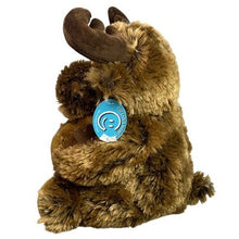 Load image into Gallery viewer, Moose Plush With Baby Mama Calf Stuffed Animal 11"
