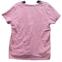 Load image into Gallery viewer, Polo Ralph Lauren Shirt Womens Large Pink Striped V-Neck Preppy Academia Mature
