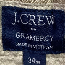 Load image into Gallery viewer, J.Crew Shorts Mens 34 Gramercy Khaki Tan Chino Preppy Academia Beachy Coastal
