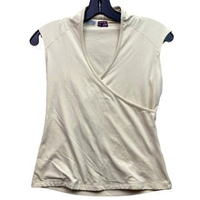 Load image into Gallery viewer, Bershka Shirt Womens Medium Mock Neck Sleeveless Beige Stretchy Base Layer
