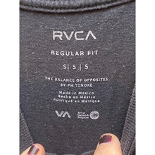Load image into Gallery viewer, RVCA Shirt Mens Small Camo Spell Out Logo VA Box Streetwear Short Sleeve Black
