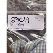 Load image into Gallery viewer, David Donahue Shirt Mens 34/35 Checkered Button Down Long Sleeve Green &amp; Navy
