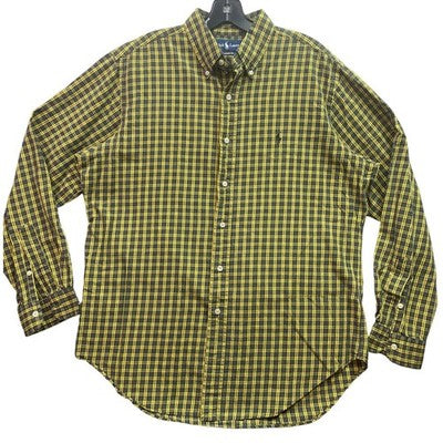Ralph Lauren Shirt Mens Large Checkered Preppy Academia Career Everyday