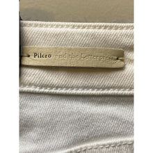 Load image into Gallery viewer, Pilcro And The Letterpress Anthropolgie Jeans Womens 27 White Flare Leg Sequins

