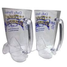 Load image into Gallery viewer, Dolly Parton Dixie Stampede Boot Mugs 2003 Pepsi Collector Plastic Set of 2
