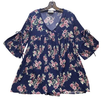 Altar'd State Dress Womens Small Floral Babydoll Bell Sleeve Bloomcore Flowy