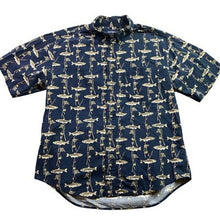 Load image into Gallery viewer, Puritan Shirt Mens Large Fish AOP Outdoors Fishing Camping Button Down Everyday
