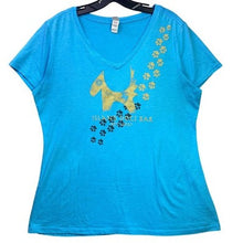 Load image into Gallery viewer, Key West Dog Bar Shirt Womens Extra Large AOP Wrap Around Beachy Coastal
