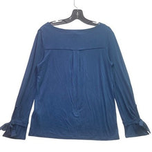 Load image into Gallery viewer, Banana Republic Shirt Womens Small Blue Bow Sleeves Model Festival Flowy
