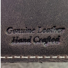 Load image into Gallery viewer, Paul Taylor Wallet Genuine Leather Slim Card Holder Black Hand Crafted Magnetic
