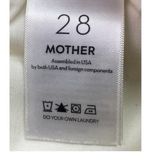 Load image into Gallery viewer, MOTHER Jeans Womens 28 Mid Rise Dazzler Crop Fray Cream Puffs Preppy Everyday
