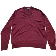 Load image into Gallery viewer, Brooks Brothers Sweater Mens XXL Brookstech Merino Wool VNeck Soft Knit Pullover

