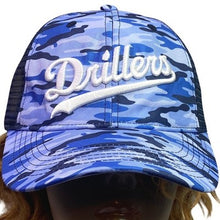 Load image into Gallery viewer, Drillers Hat Blue Camo Mesh Trucker Eagle Ops Snapback Baseball Cap Adjustable
