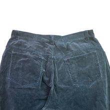 Load image into Gallery viewer, Lauren Ralph Lauren Pants Womens 16 Navy Blue Velvet Old Money Festival Holiday
