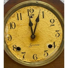 Load image into Gallery viewer, Antique Sessions Mantel Clock 8 Day Pendulum Key Wind Wooden Patina
