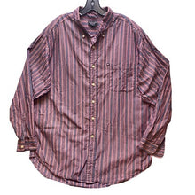 Load image into Gallery viewer, Ralph Lauren Jeans Co. Shirt Mens Extra Large Red Blue Striped Button Down
