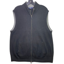 Load image into Gallery viewer, Cremieux Sweater Vest Mens Large Full Zip Preppy Academia Office Career

